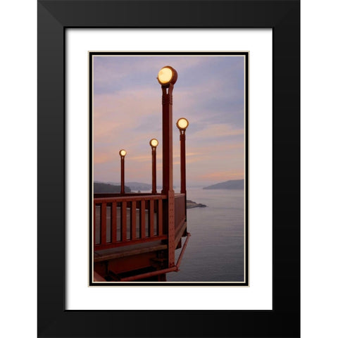 Golden Gate Bridge - 48 Black Modern Wood Framed Art Print with Double Matting by Blaustein, Alan