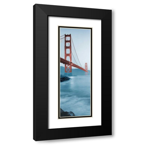 Golden Gate Bridge at Dawn (B) Black Modern Wood Framed Art Print with Double Matting by Blaustein, Alan