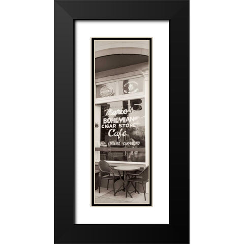 MarioÃ¢â‚¬â„¢s Cigar Store Pano - 1 Black Modern Wood Framed Art Print with Double Matting by Blaustein, Alan