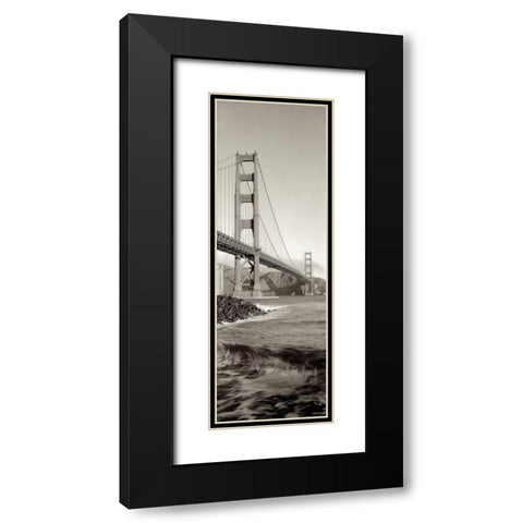 Golden Gate Bridge Pano - 2 Black Modern Wood Framed Art Print with Double Matting by Blaustein, Alan