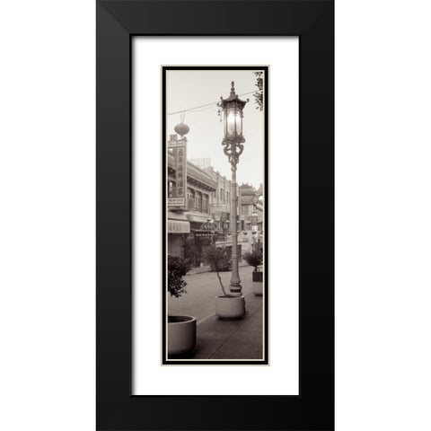 China Town Pano - 1 Black Modern Wood Framed Art Print with Double Matting by Blaustein, Alan