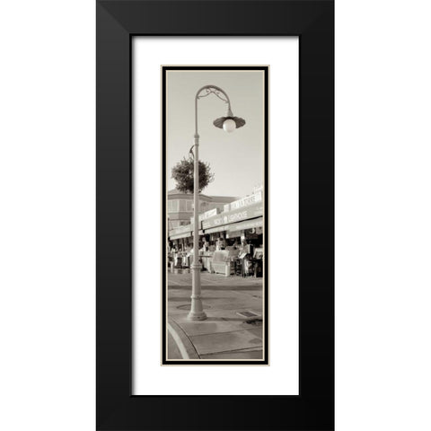Fishermans Wharf Pano - 1 Black Modern Wood Framed Art Print with Double Matting by Blaustein, Alan