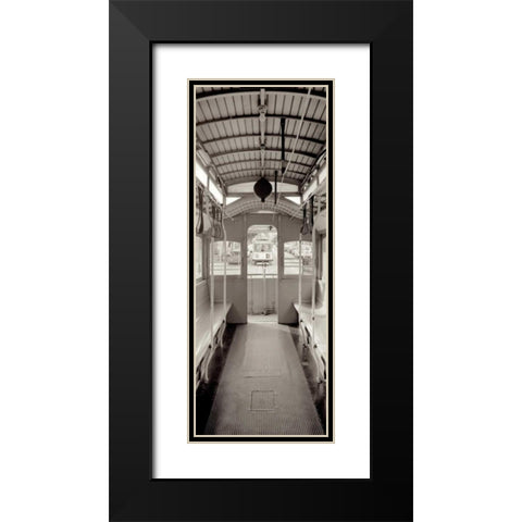 Cable Car Pano - 2 Black Modern Wood Framed Art Print with Double Matting by Blaustein, Alan