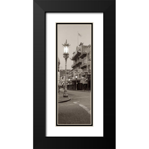 China Town Pano - 2 Black Modern Wood Framed Art Print with Double Matting by Blaustein, Alan