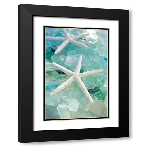Crystal Harbor - 7 Black Modern Wood Framed Art Print with Double Matting by Blaustein, Alan
