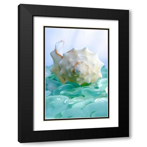 Crystal Harbor - 24 Black Modern Wood Framed Art Print with Double Matting by Blaustein, Alan