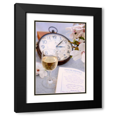 Wine - 8 Black Modern Wood Framed Art Print with Double Matting by Blaustein, Alan