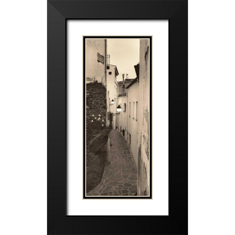 Cadaques Espana Black Modern Wood Framed Art Print with Double Matting by Blaustein, Alan