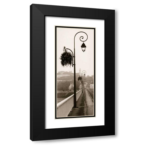 Pont de Chinon Black Modern Wood Framed Art Print with Double Matting by Blaustein, Alan