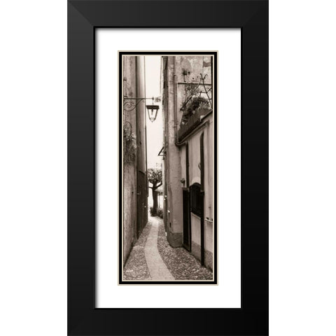 La Strada Portofino Black Modern Wood Framed Art Print with Double Matting by Blaustein, Alan