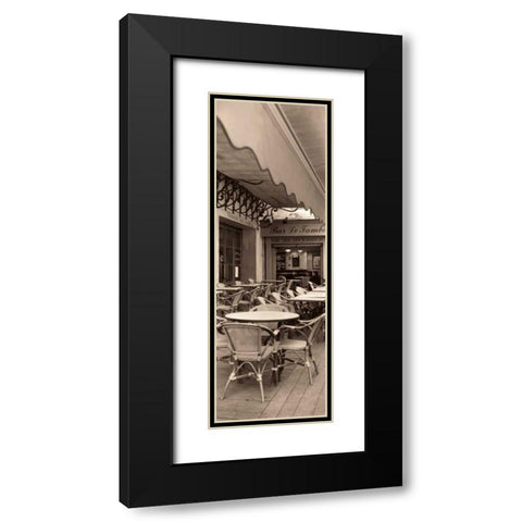 Cafe la Nuit Black Modern Wood Framed Art Print with Double Matting by Blaustein, Alan