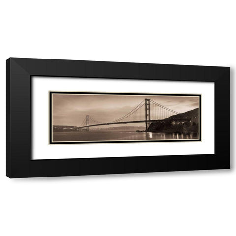 Golden Gate Bridge II Black Modern Wood Framed Art Print with Double Matting by Blaustein, Alan