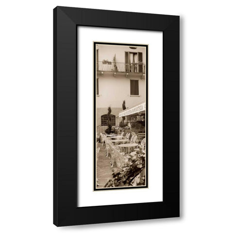 Gelateria Varenna Black Modern Wood Framed Art Print with Double Matting by Blaustein, Alan