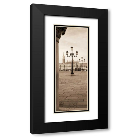 Piazza San Marco No. 1 Black Modern Wood Framed Art Print with Double Matting by Blaustein, Alan