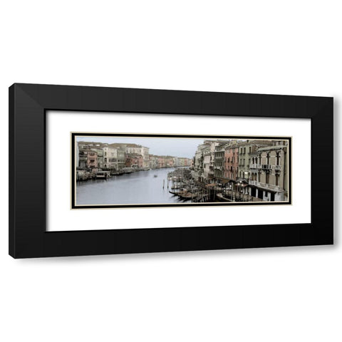 Morning on the Grand Canal Black Modern Wood Framed Art Print with Double Matting by Blaustein, Alan