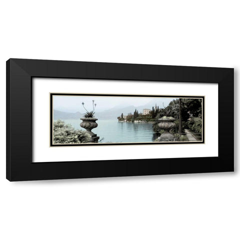 Lakeside Urns Black Modern Wood Framed Art Print with Double Matting by Blaustein, Alan