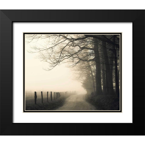 Hyatt Lane Black Modern Wood Framed Art Print with Double Matting by Bell, Nicholas