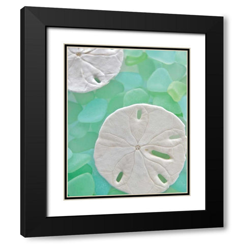 Seaglass 5 Black Modern Wood Framed Art Print with Double Matting by Blaustein, Alan
