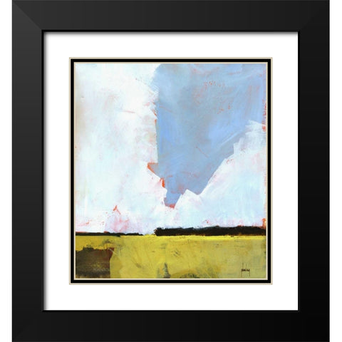 Barley Field Black Modern Wood Framed Art Print with Double Matting by Bailey, Paul