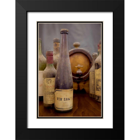 Antico Cantina Vin Santo Black Modern Wood Framed Art Print with Double Matting by Blaustein, Alan