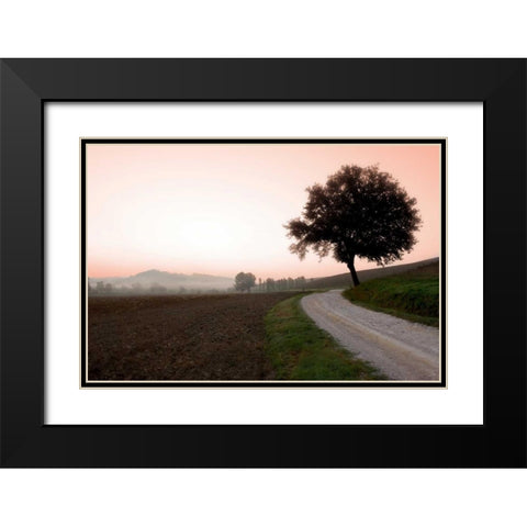 Toscana Valle No.1 Black Modern Wood Framed Art Print with Double Matting by Blaustein, Alan