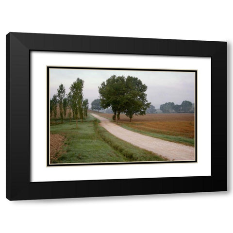 Toscana Valle No.2 Black Modern Wood Framed Art Print with Double Matting by Blaustein, Alan
