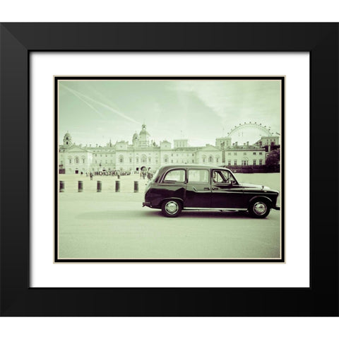 Day Out London Black Modern Wood Framed Art Print with Double Matting by Bevan, Keri