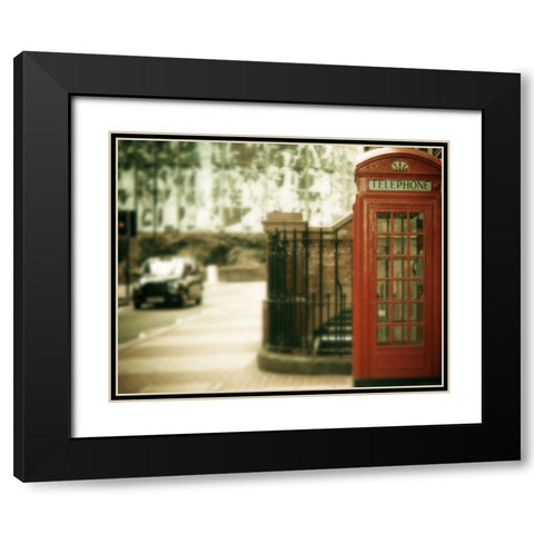 Mile End Black Modern Wood Framed Art Print with Double Matting by Bevan, Keri
