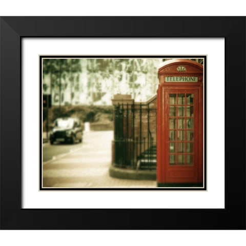 Mile End Black Modern Wood Framed Art Print with Double Matting by Bevan, Keri