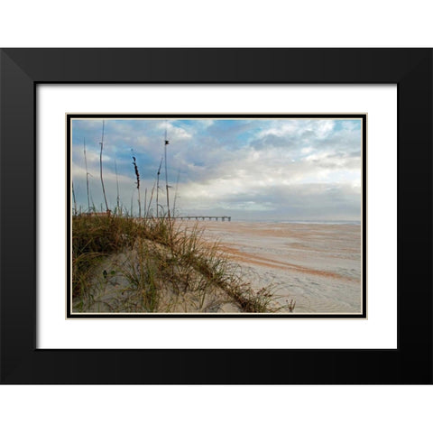 Sand Dunes I Black Modern Wood Framed Art Print with Double Matting by Burdick, Chuck