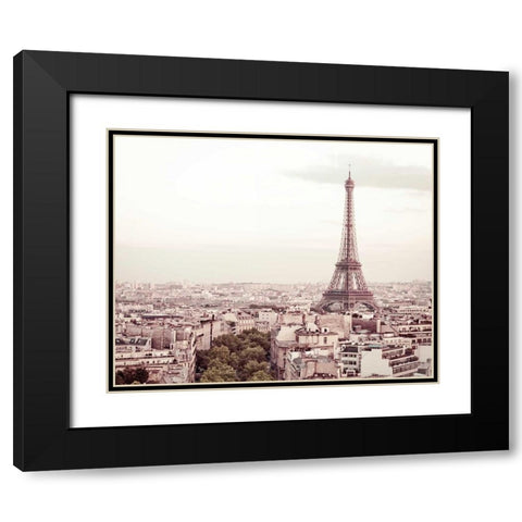 De Bon Matin Black Modern Wood Framed Art Print with Double Matting by Bevan, Keri