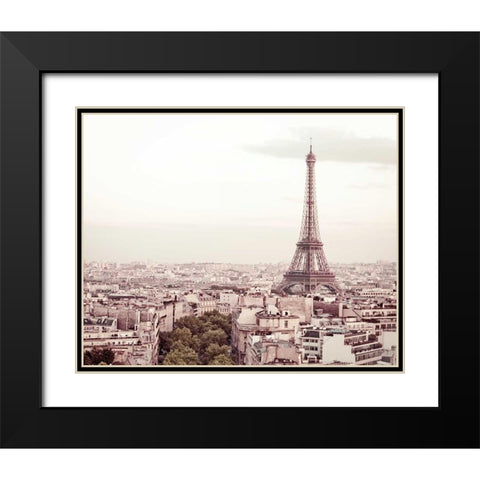 De Bon Matin Black Modern Wood Framed Art Print with Double Matting by Bevan, Keri