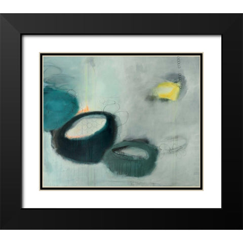 Emptiness Black Modern Wood Framed Art Print with Double Matting by Brix, Sidsel