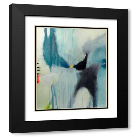 Farewell Black Modern Wood Framed Art Print with Double Matting by Brix, Sidsel