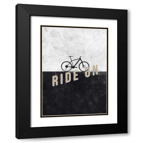 Ride On Black Modern Wood Framed Art Print with Double Matting by Beer, Hannes