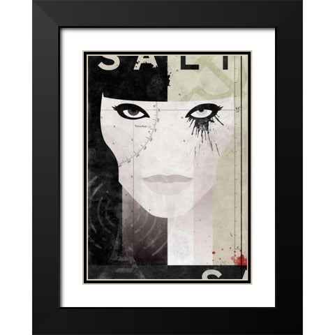 Salt Black Modern Wood Framed Art Print with Double Matting by Beer, Hannes