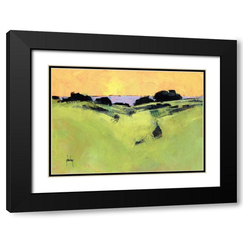 Daybreak Black Modern Wood Framed Art Print with Double Matting by Bailey, Paul