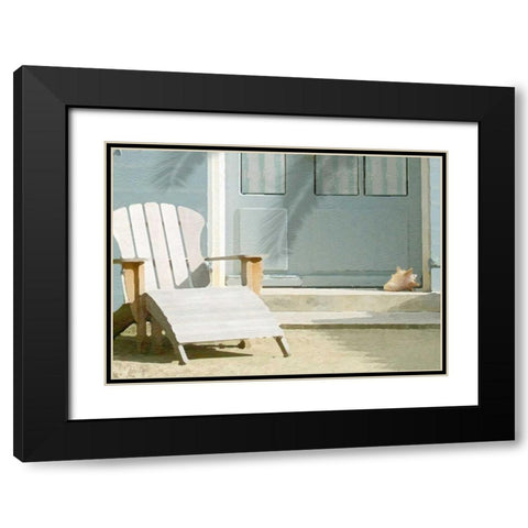 Finnegan Point 1 Black Modern Wood Framed Art Print with Double Matting by Bay, Noah