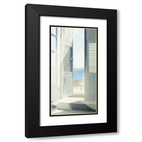 Grey Doors Black Modern Wood Framed Art Print with Double Matting by Bay, Noah