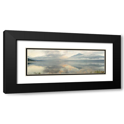 Gravedonna Lake Vista Black Modern Wood Framed Art Print with Double Matting by Blaustein, Alan