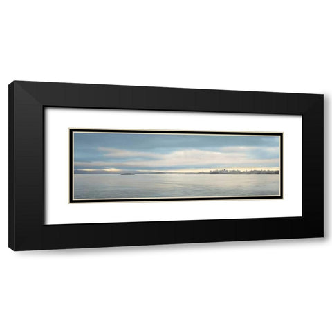 Morning Vista across the Bay Black Modern Wood Framed Art Print with Double Matting by Blaustein, Alan