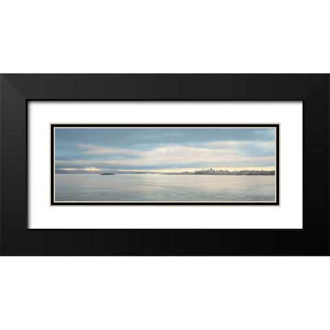 Morning Vista across the Bay Black Modern Wood Framed Art Print with Double Matting by Blaustein, Alan