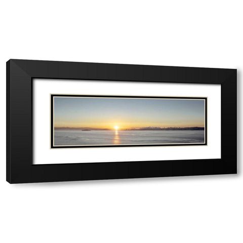 Sunrise Vista on the Bay Black Modern Wood Framed Art Print with Double Matting by Blaustein, Alan