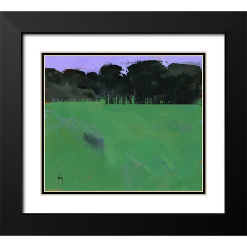Dark Grove Black Modern Wood Framed Art Print with Double Matting by Bailey, Paul