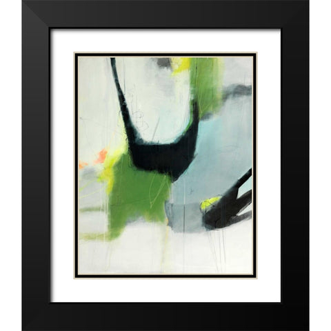 On the Edge Black Modern Wood Framed Art Print with Double Matting by Brix, Sidsel