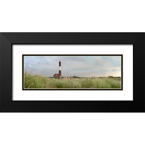 Island Lighthouse No. 1 Black Modern Wood Framed Art Print with Double Matting by Blaustein, Alan