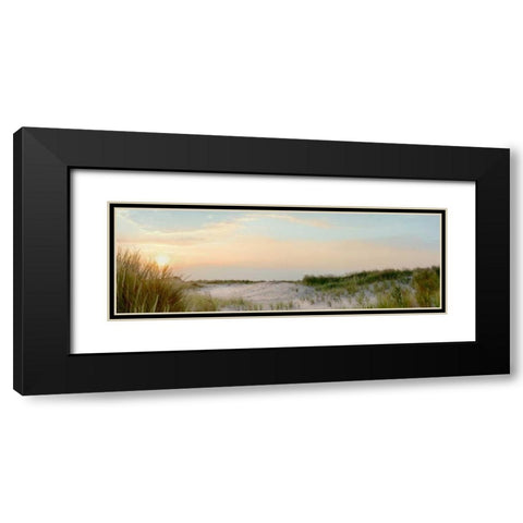 Island Sand Dunes Sunrise No. 1 Black Modern Wood Framed Art Print with Double Matting by Blaustein, Alan