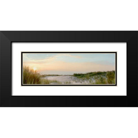 Island Sand Dunes Sunrise No. 1 Black Modern Wood Framed Art Print with Double Matting by Blaustein, Alan