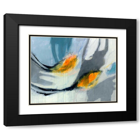 Avalanche Black Modern Wood Framed Art Print with Double Matting by Brix, Sidsel