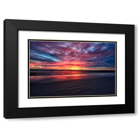 Natureaâ‚¬â„¢s Palette Black Modern Wood Framed Art Print with Double Matting by Burdick, Chuck